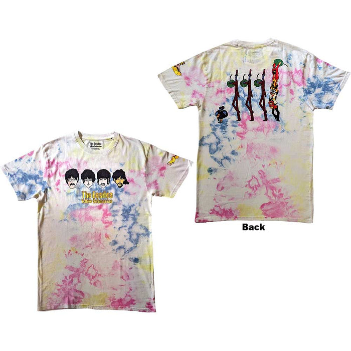 The Beatles T-Shirt-Yellow Submarine - Heads & Apples Bonkers Rock Off