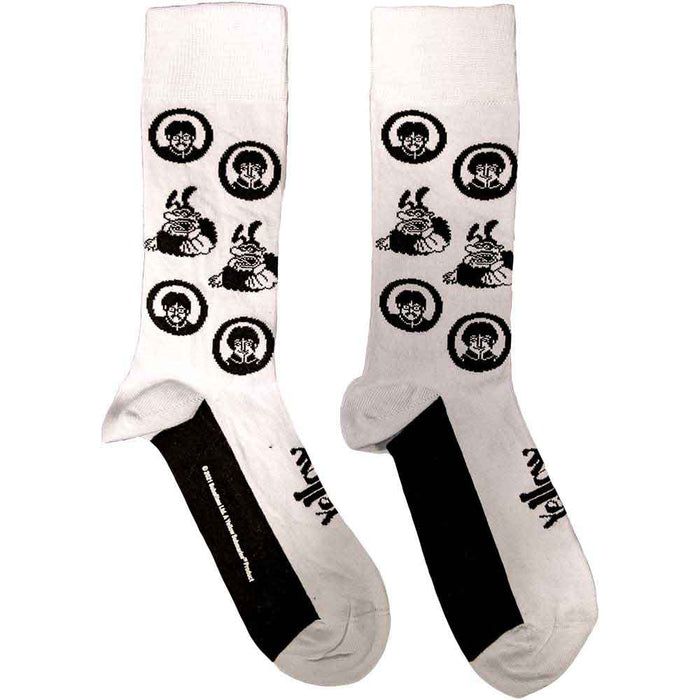 The Beatles Unisex Ankle Socks - Band & Meanies Monochrome Rock Off