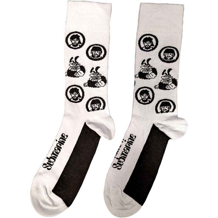 The Beatles Unisex Ankle Socks - Band & Meanies Monochrome Rock Off