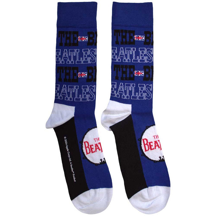 The Beatles Unisex Ankle Socks - Budokan Poster & Drum Logo (SIZE 7 - 11) Rock Off