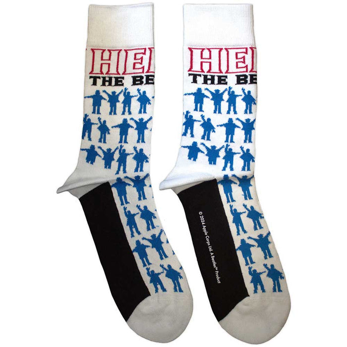 The Beatles Unisex Ankle Socks - Help!  Silhouettes (SIZE 7 - 11) Rock Off
