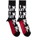 The Beatles Unisex Ankle Socks -  Let It Be Silhouettes Repeat (SIZE 7 - 11) Rock Off