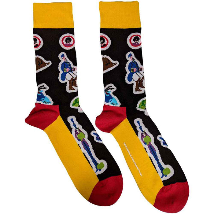 The Beatles Unisex Ankle Socks - Portholes & Characters Rock Off