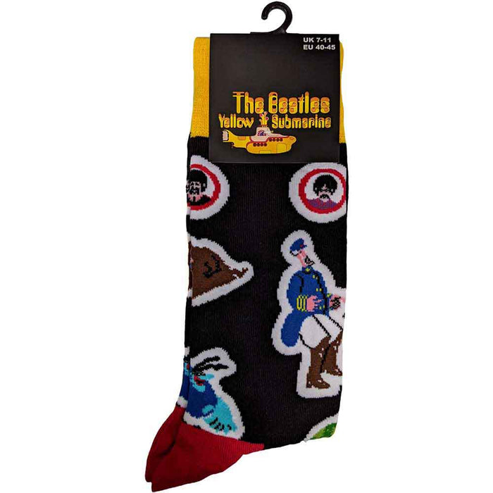 The Beatles Unisex Ankle Socks - Portholes & Characters Rock Off