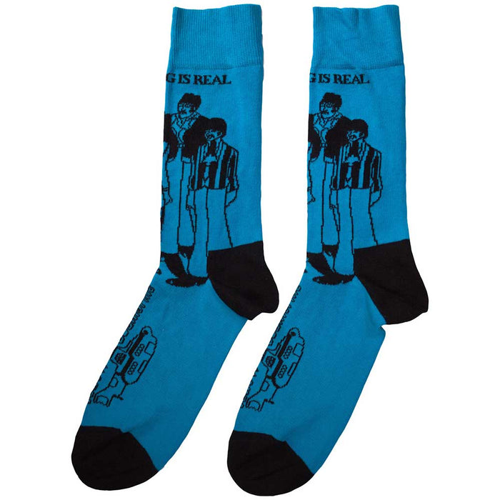 The Beatles Unisex Ankle Socks - Sub & Band Outlines Rock Off