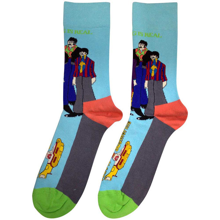 The Beatles Unisex Ankle Socks - Sub & Band Rock Off
