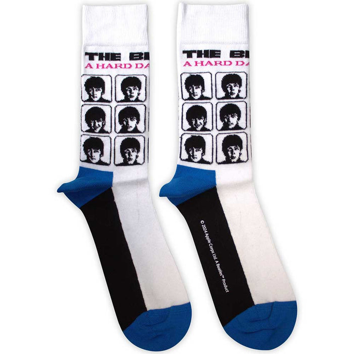 The Beatles Unisex Ankle Socks -Hard Day's Night Album (SIZE 7 - 11) Rock Off