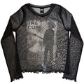 The Cure Ladies Long Sleeve Mesh Crop Top: Boys Don't Cry
