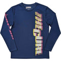 The Cure Unisex Long sleeve T-Shirt - Glitched Logo Rock Off