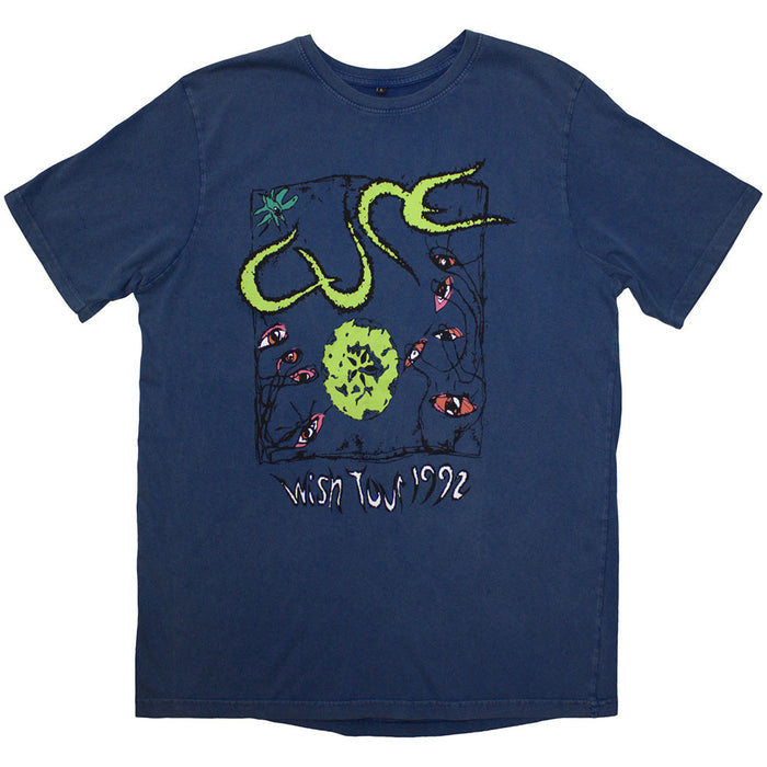 The Cure Unisex Stone Wash T-Shirt: Wish Tour '92