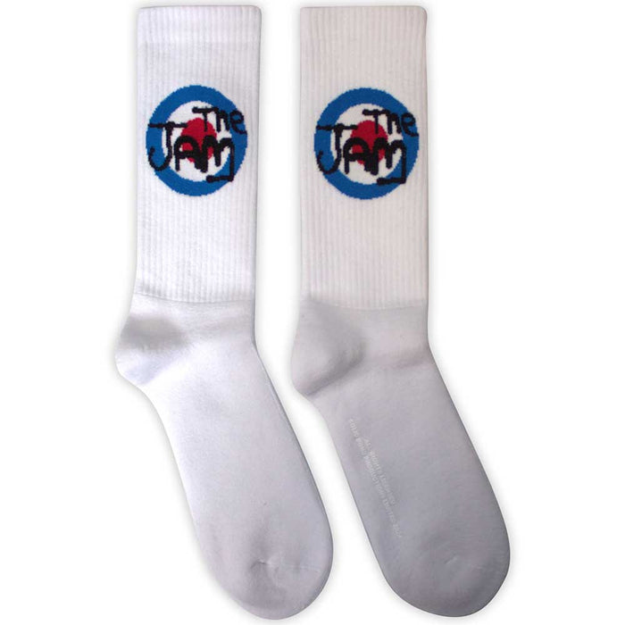 The Jam Unisex Terry Socks: Target Logo Rock Off