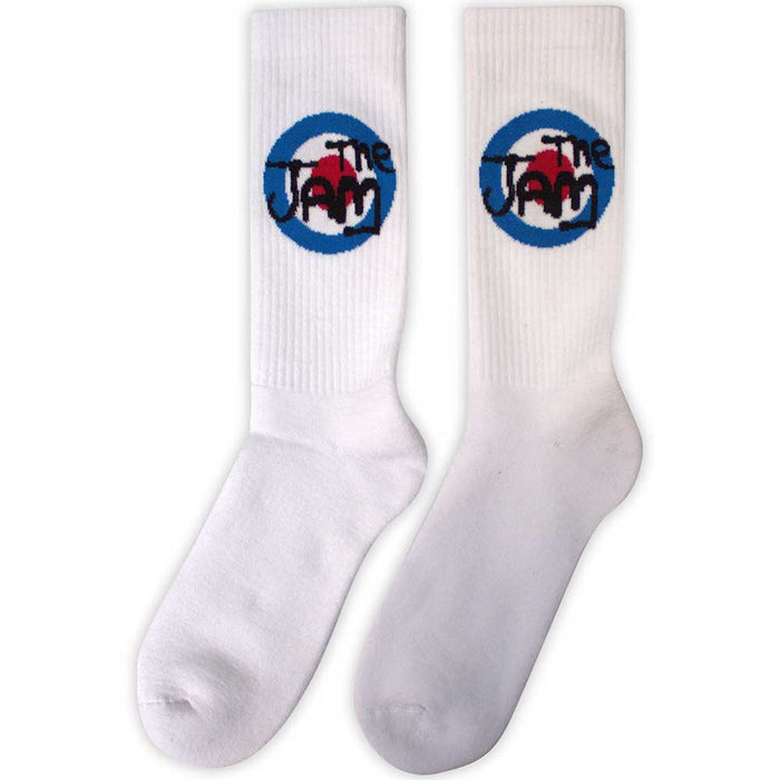 The Jam Unisex Terry Socks: Target Logo Rock Off