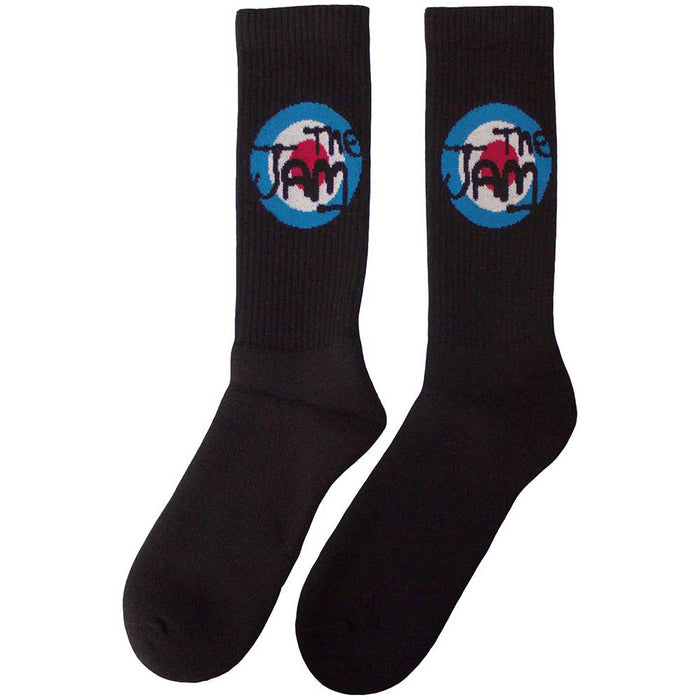The Jam Unisex Terry Socks: Target Logo Rock Off