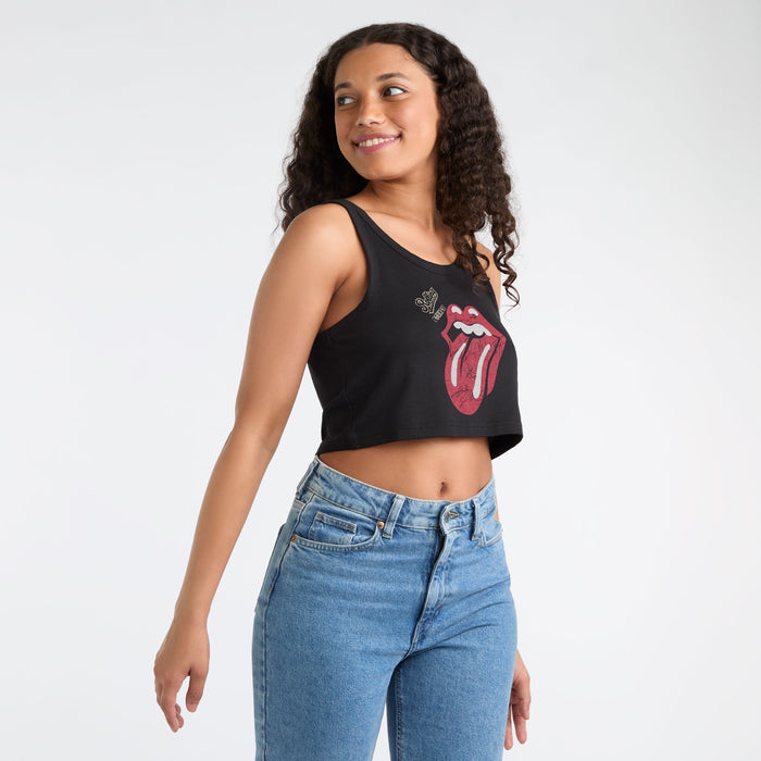 The Rolling Stones Baby Crop Top, Ladies Amplified