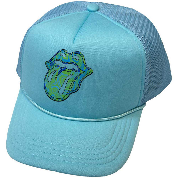 The Rolling Stones Mesh Back Cap - Psychedelic Tongue Rock Off