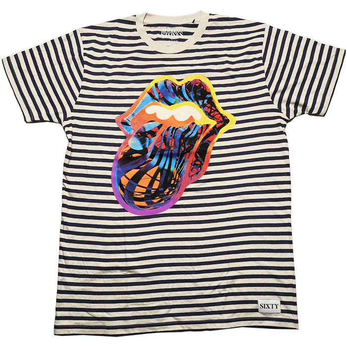 The Rolling Stones T-shirt - Cyberdelic (Striped) Rock Off