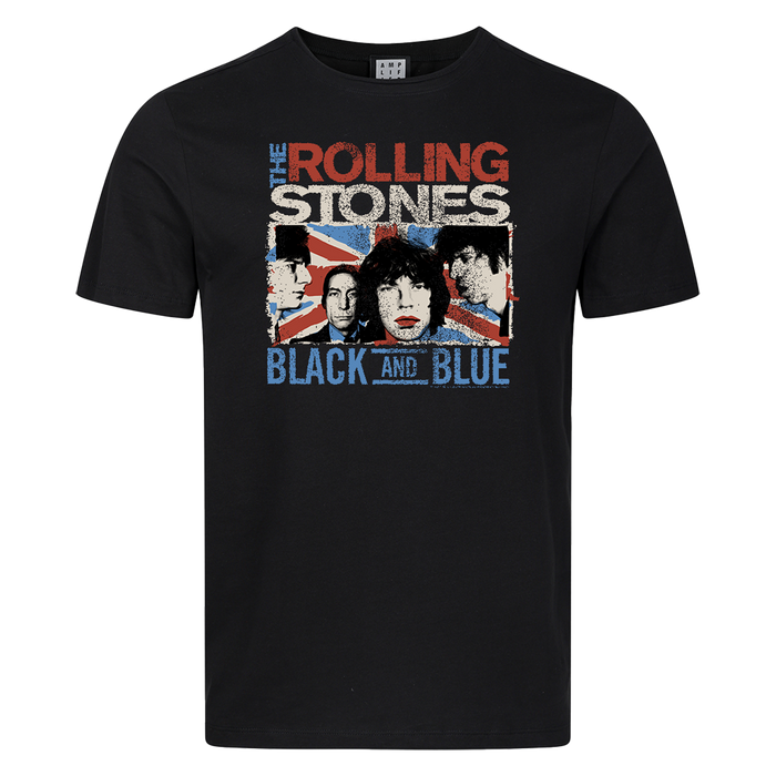 The Rolling Stones T-Shirt - Union Jack Black & Blue T-Shirt Amplified