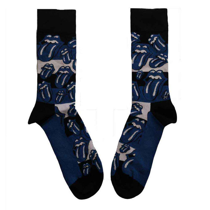 The Rolling Stones Unisex Ankle Socks: Blue Tongues Rock Off