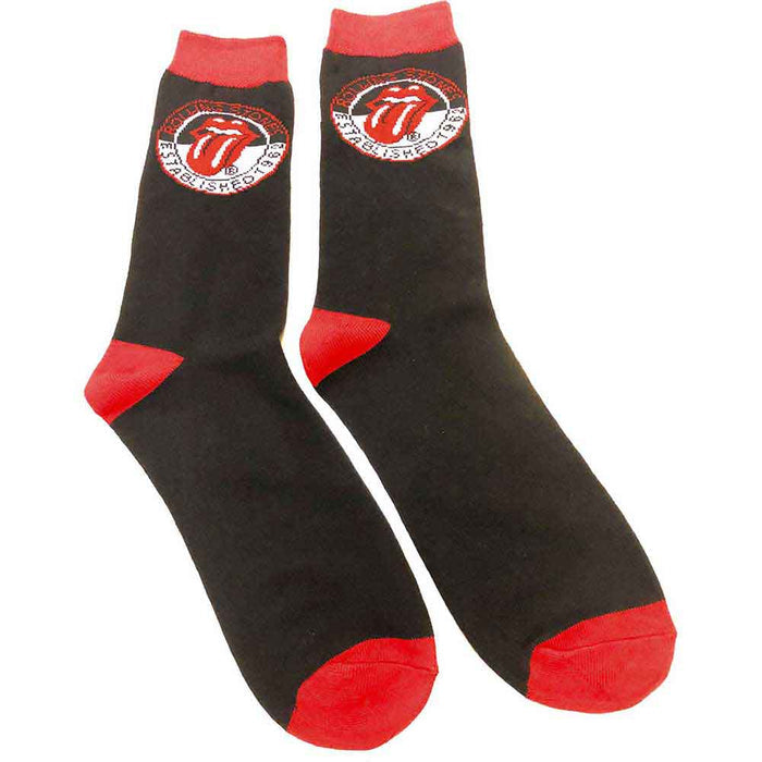 The Rolling Stones Unisex Ankle Socks: Established Rock Off
