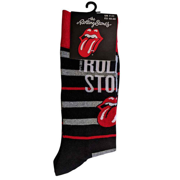 The Rolling Stones Unisex Ankle Socks: Logo & Tongue Rock Off