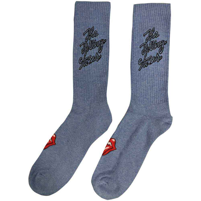 The Rolling Stones Unisex Ankle Socks: Script Logo Rock Off
