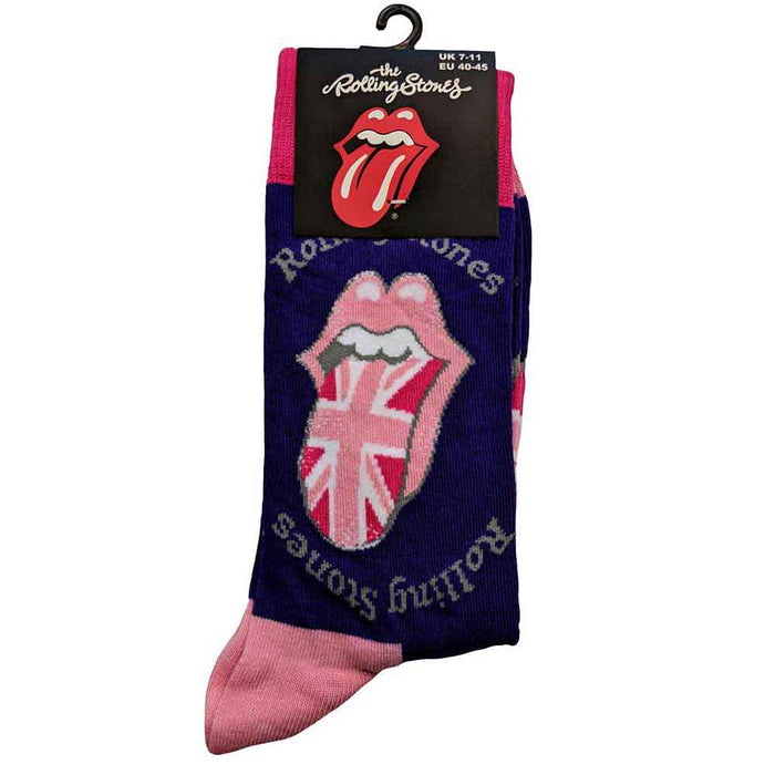 The Rolling Stones Unisex Ankle Socks: UK Tongue Rock Off