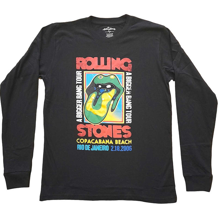 The Rolling Stones Unisex Long Sleeves - COPACABANA BEACH Rock Off