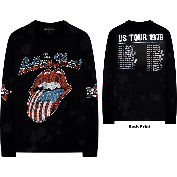 The Rolling Stones Unisex Long Sleeves - US Tour 78 Rock Off