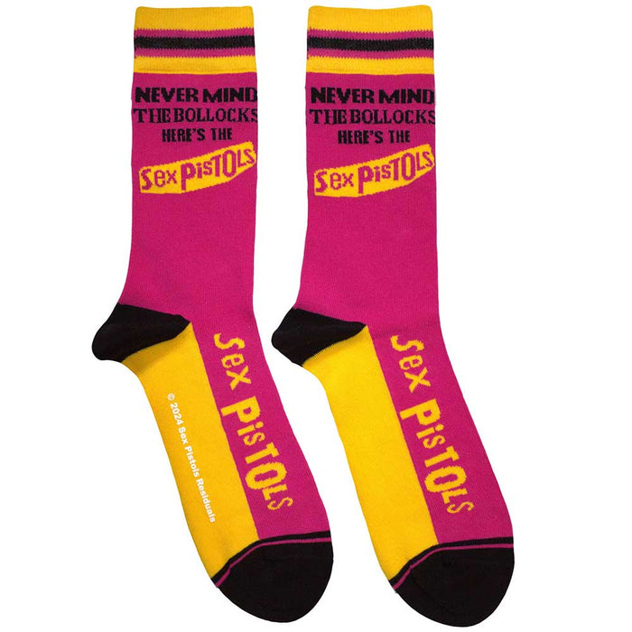 The Sex Pistols Unisex Ankle Socks:  Never Mind The Bollocks Stripes Rock Off