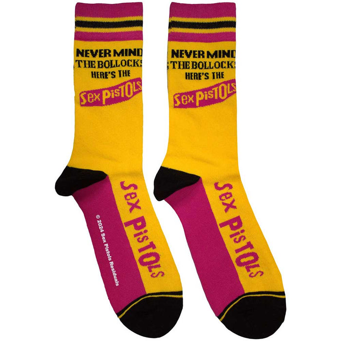 The Sex Pistols Unisex Ankle Socks:  Never Mind The Bollocks Stripes Rock Off