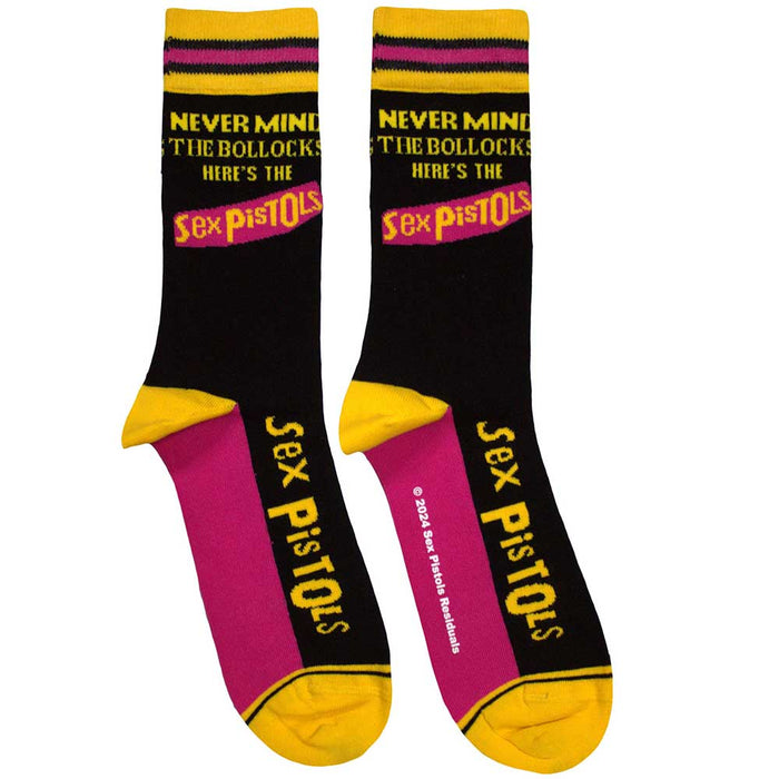 The Sex Pistols Unisex Ankle Socks:  Never Mind The Bollocks Stripes Rock Off