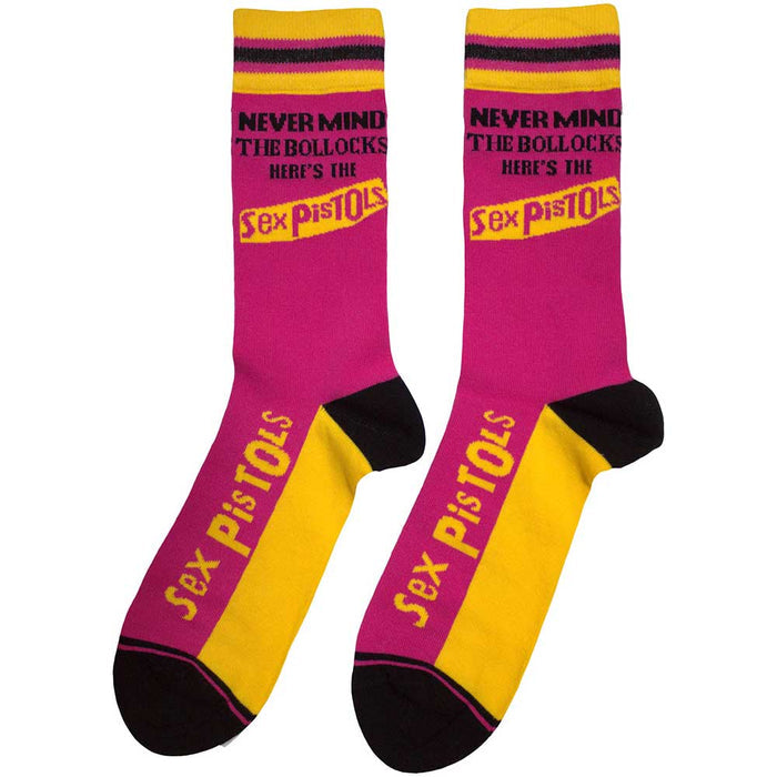 The Sex Pistols Unisex Ankle Socks:  Never Mind The Bollocks Stripes Rock Off
