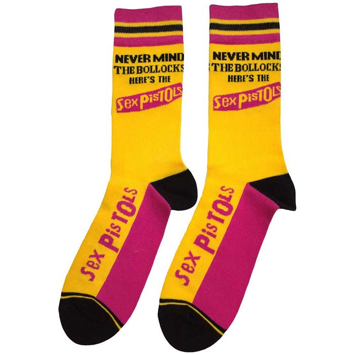 The Sex Pistols Unisex Ankle Socks:  Never Mind The Bollocks Stripes Rock Off