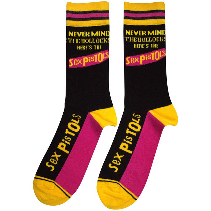 The Sex Pistols Unisex Ankle Socks:  Never Mind The Bollocks Stripes Rock Off