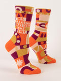 This Grandma Has Seen Some Shit W-Crew Socks BLUEQ