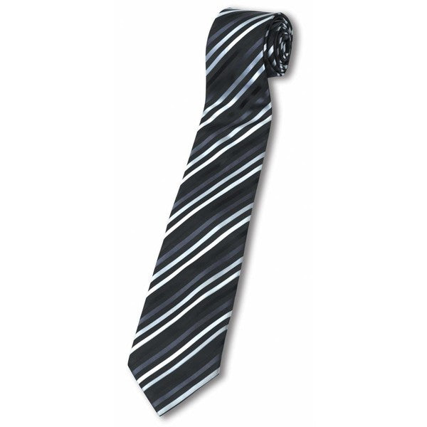 Tie Black/Grey Stripe