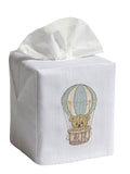Tissue Box Cover, Embroidered Children