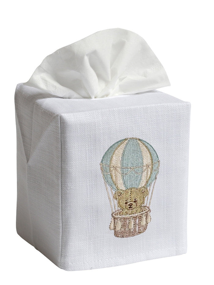 Tissue Box Cover, Embroidered Children
