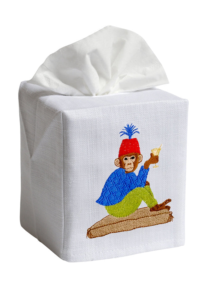 Tissue Box Cover, Martini Monkey