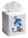 Tissue Box Cover, Monkey and Umbrella