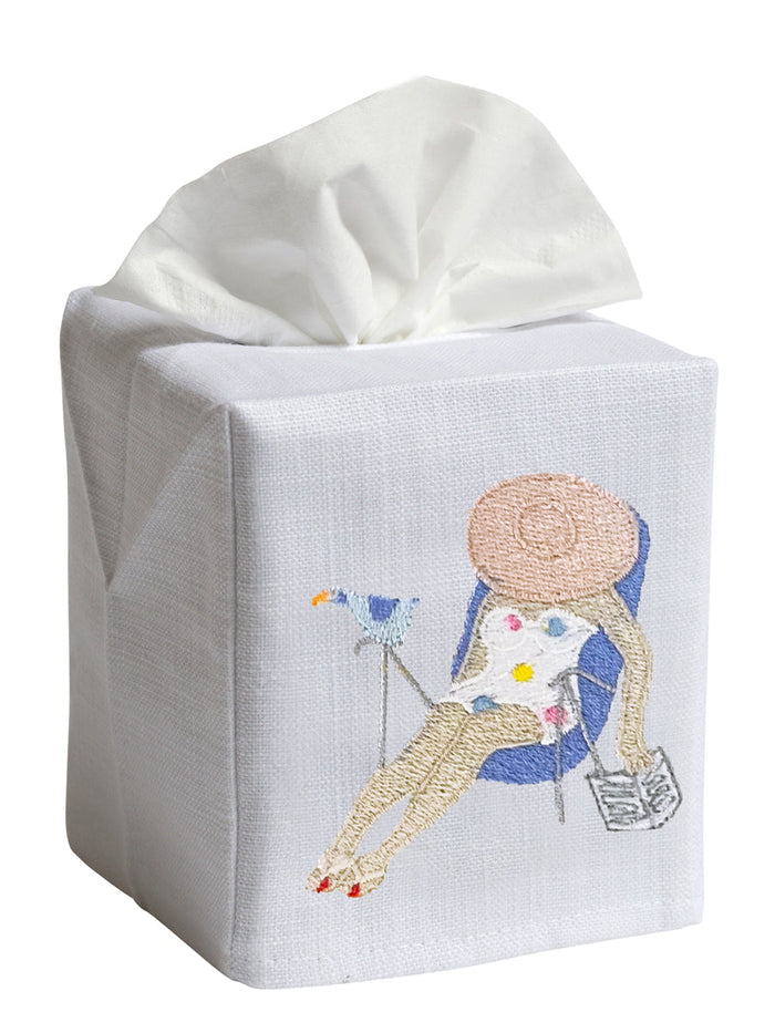 Tissue Box Cover, Siesta Lady
