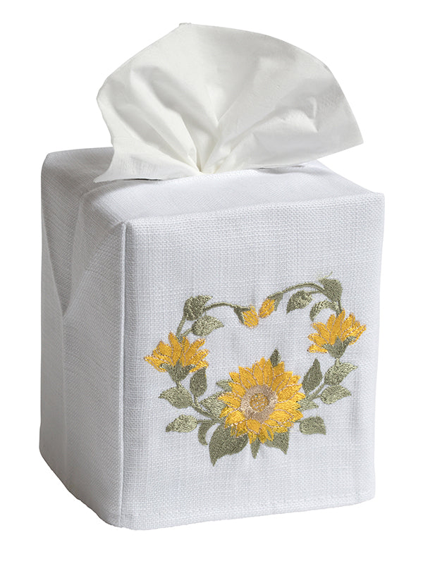 Tissue Box Cover, Sunflowers
