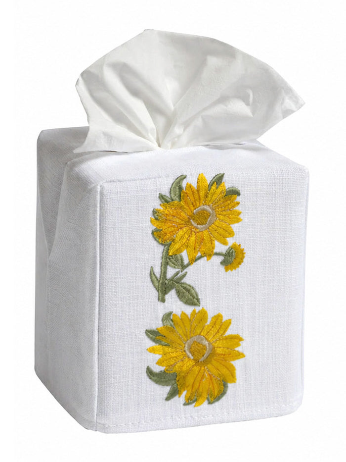 Tissue Box Cover, Sunflowers