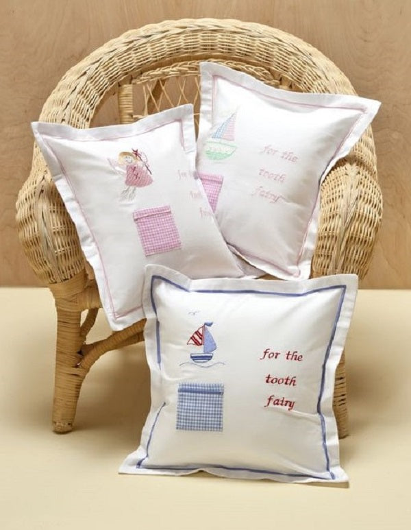 Tooth Fairy Pillow Cover - Embroidered