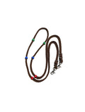 Training Lesson Reins (multiple lengths and colors available) dark brown. - Tiffanys Braided Tack LLC