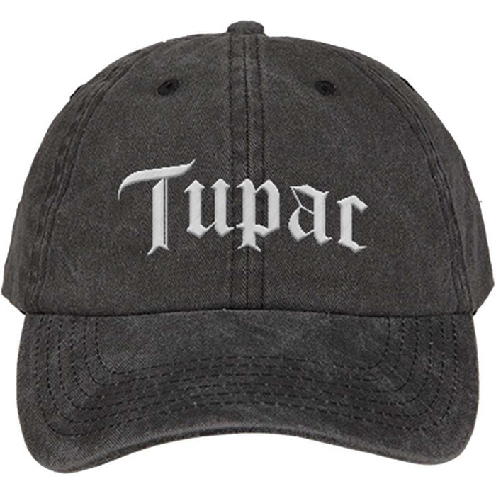Tupac Unisex Baseball Cap - Gothic Logo Rock Off