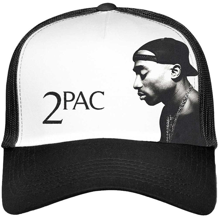 Tupac Unisex Mesh Back Cap - Profile Photo Rock Off