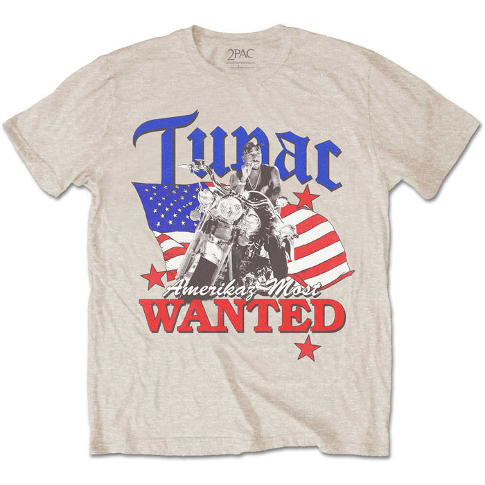 Tupac Unisex T-shirt - Most Wanted Rock Off