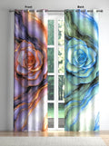 Twin Blossom Reversible Blackout Panel