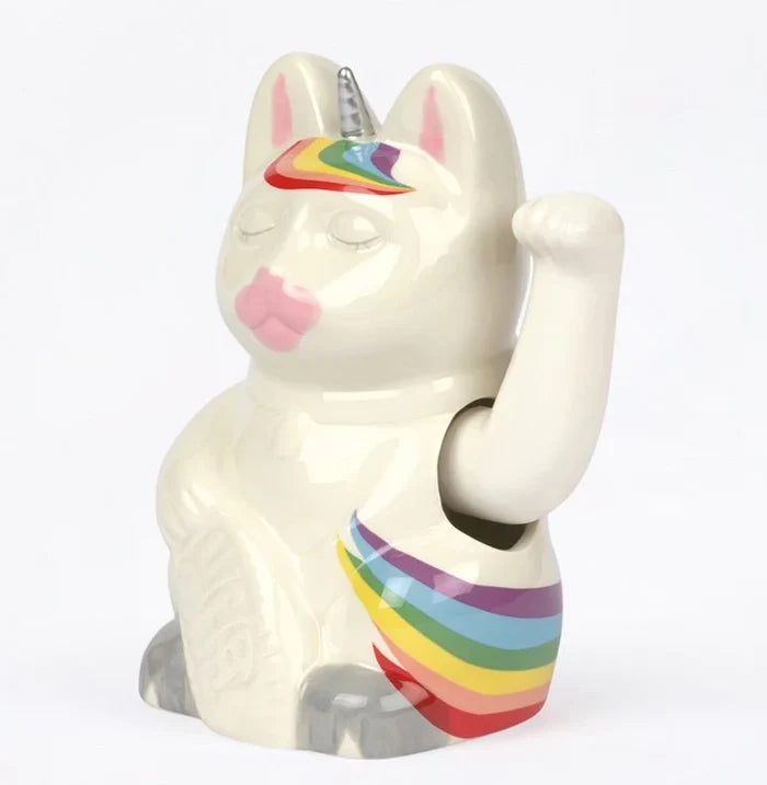 Unicorn Maneki Neko Lucky Cat Ceramic DOIY